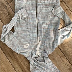 Nike full zip color heathered top m likenew